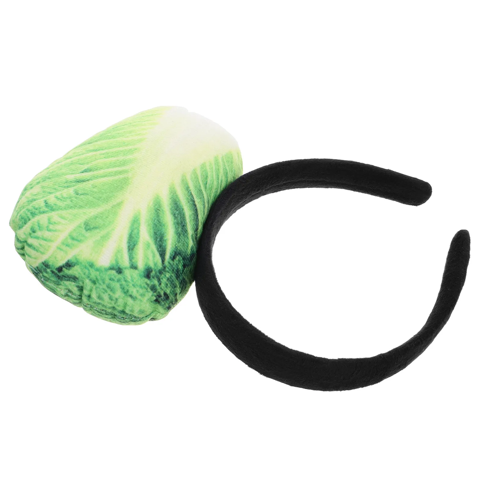Funny Realistic Chinese Cabbage Headband Soft Vegetable Party Hair Hoop Costume Accessory Novelty Cosplay Prop