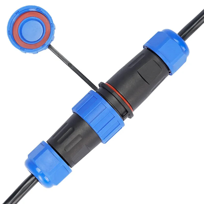 Solder-free aviation plug male and female docking power cable quick connector
