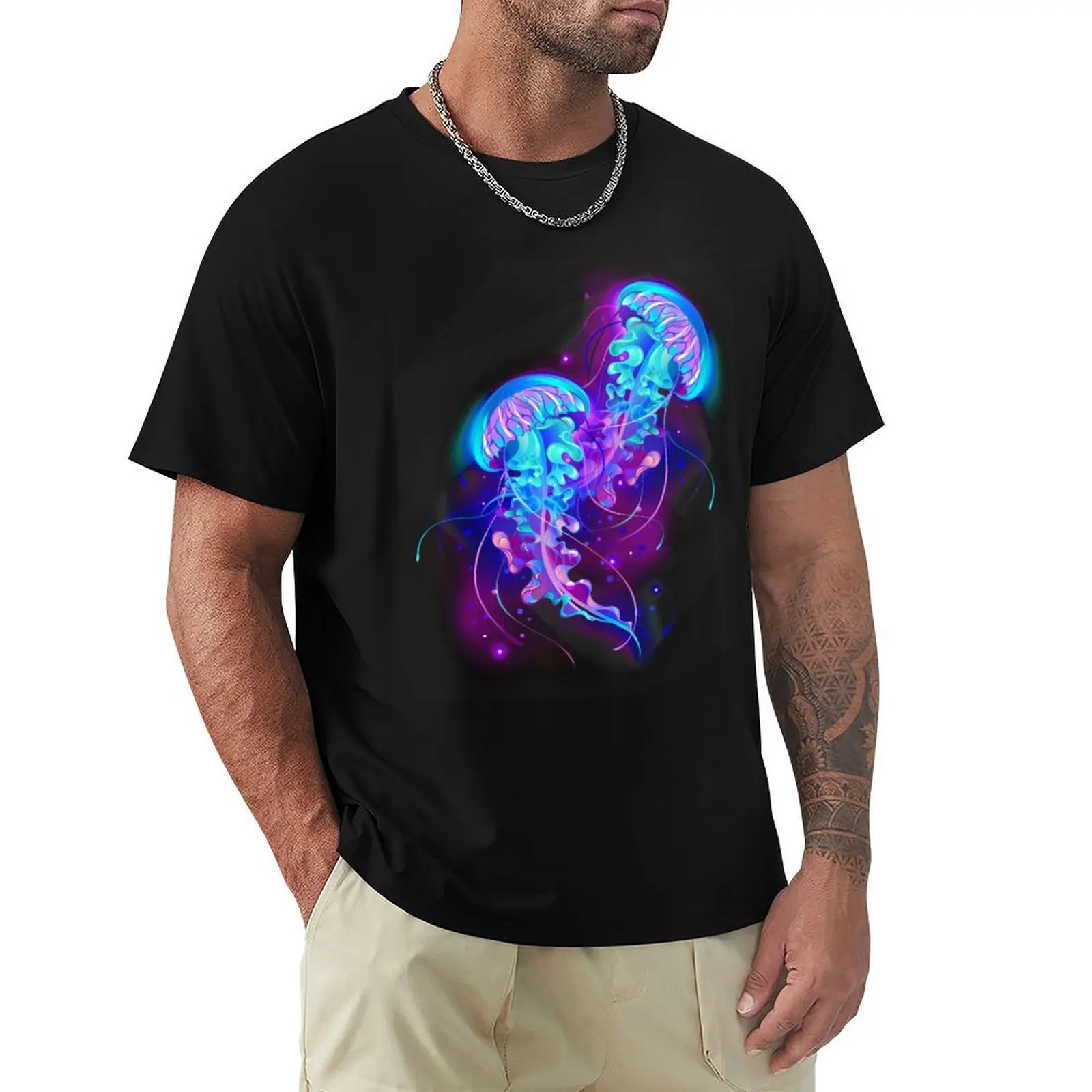 

Jellyfish Double Glow T-Shirt Outdoor Sports Lightweight Tee