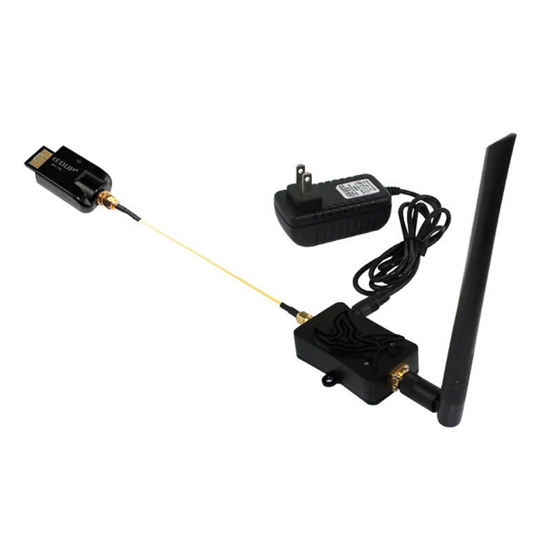EDUP WiFi Booster WiFi Power Amplifier 2.4GHz 4W WiFi Signal Booster Wireless Range Repeater for WiFi Router Accessories Antenna