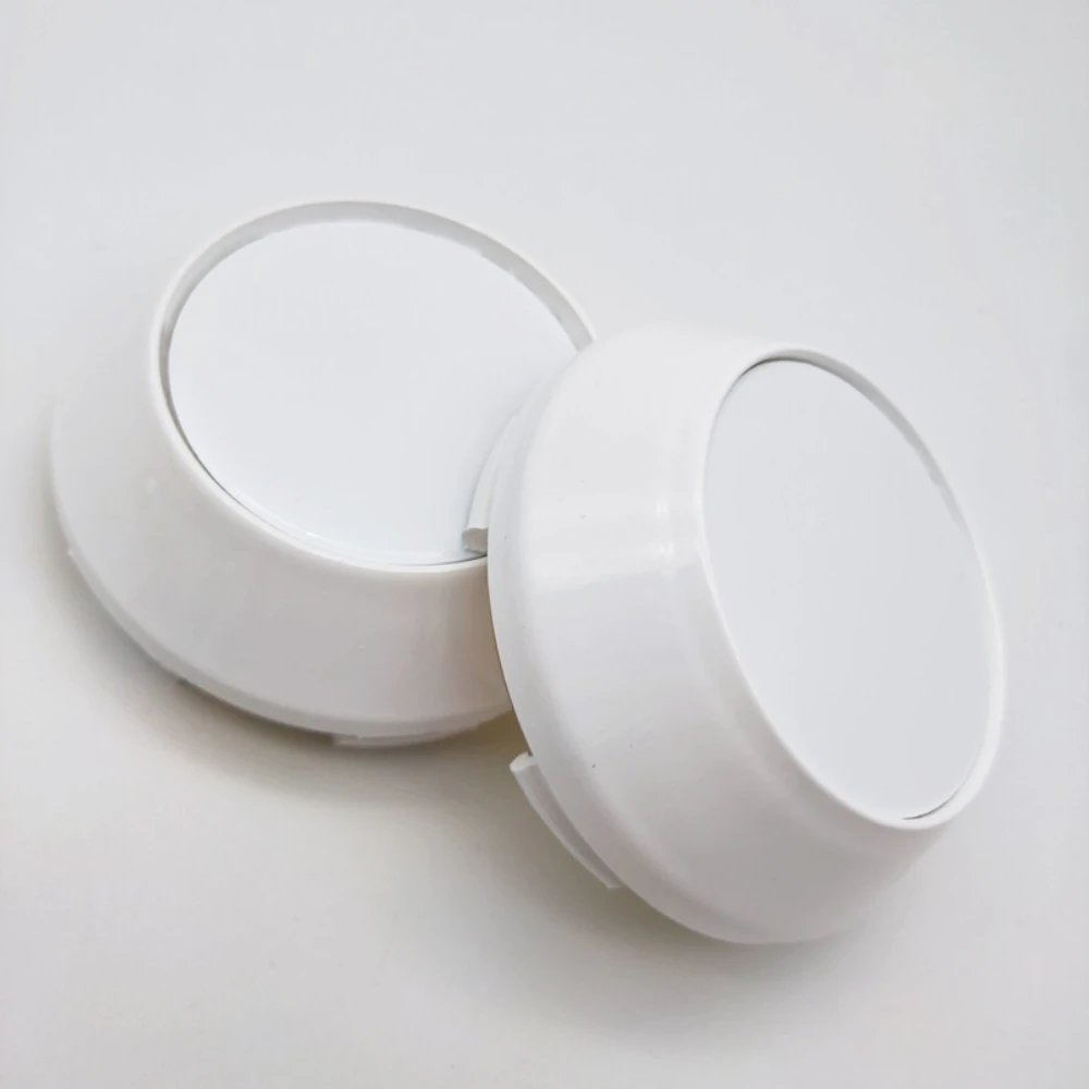 

4pcs White No Logo Emblem Car Wheel Center Caps High Cap Whites 60MM 65MM 68MM 69MM Wheels Hub Rim Hubcaps Cover Car Accessories