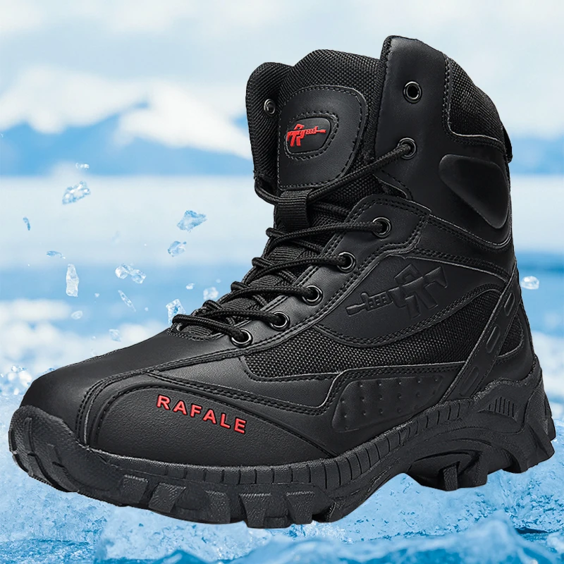 

New Men's Boots Fashion Outdoor Boots Breathable Hiking Boots Shoes Sneakers lightweight Non-slip Men Desert Ankle Boots