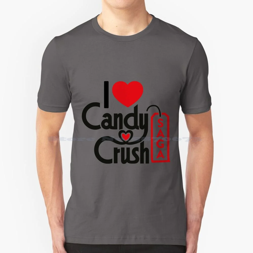 Candy Crusher T Shirt 100% Cotton Tee Candy Crush Saga Phone Android Ios Market Play Store Google Candy Crusher Game Lover