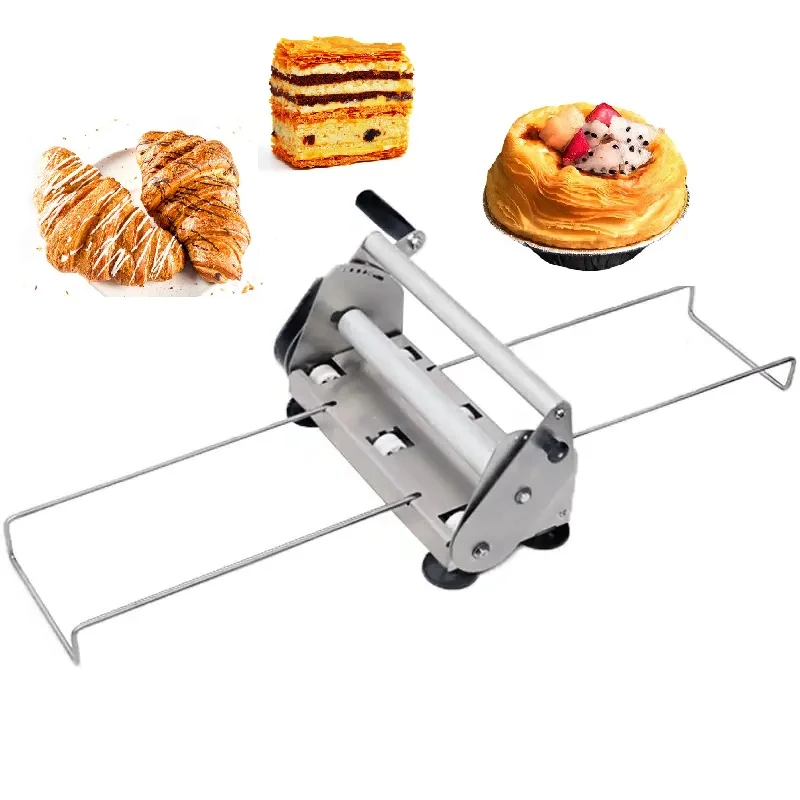 Professional commercial Manual donut bread croissant dough roller pastery sheeter machine noodle pa manual hand