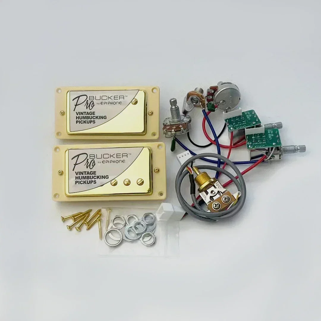 

H X Shop Store--Original genuine standard Alnico 5 ProBucker push-pull 2V2T wire harness electric guitar humbucking pickup 1 set