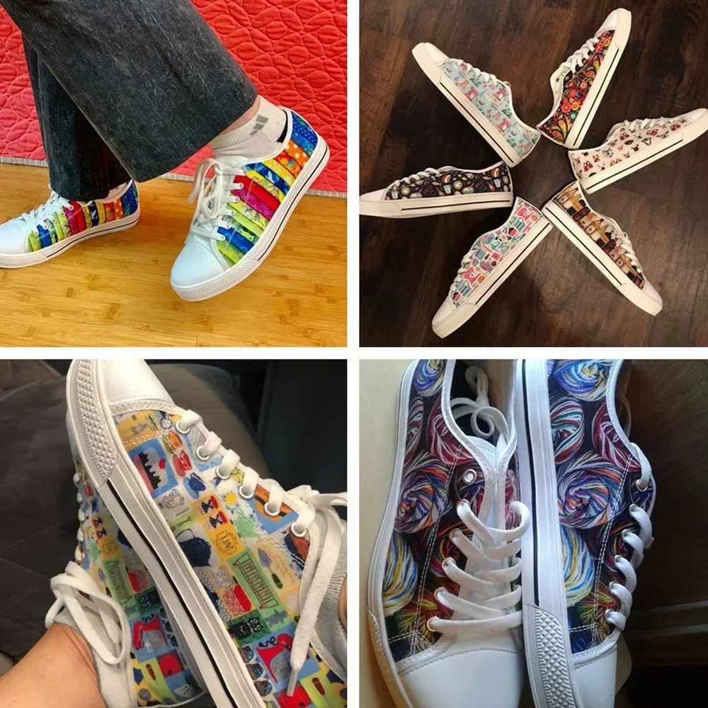 Colorful Autism Awareness Print Leisure Lace Up Sneakers For Men Breathable Male's Light Flats Shoes Canvas Shoes