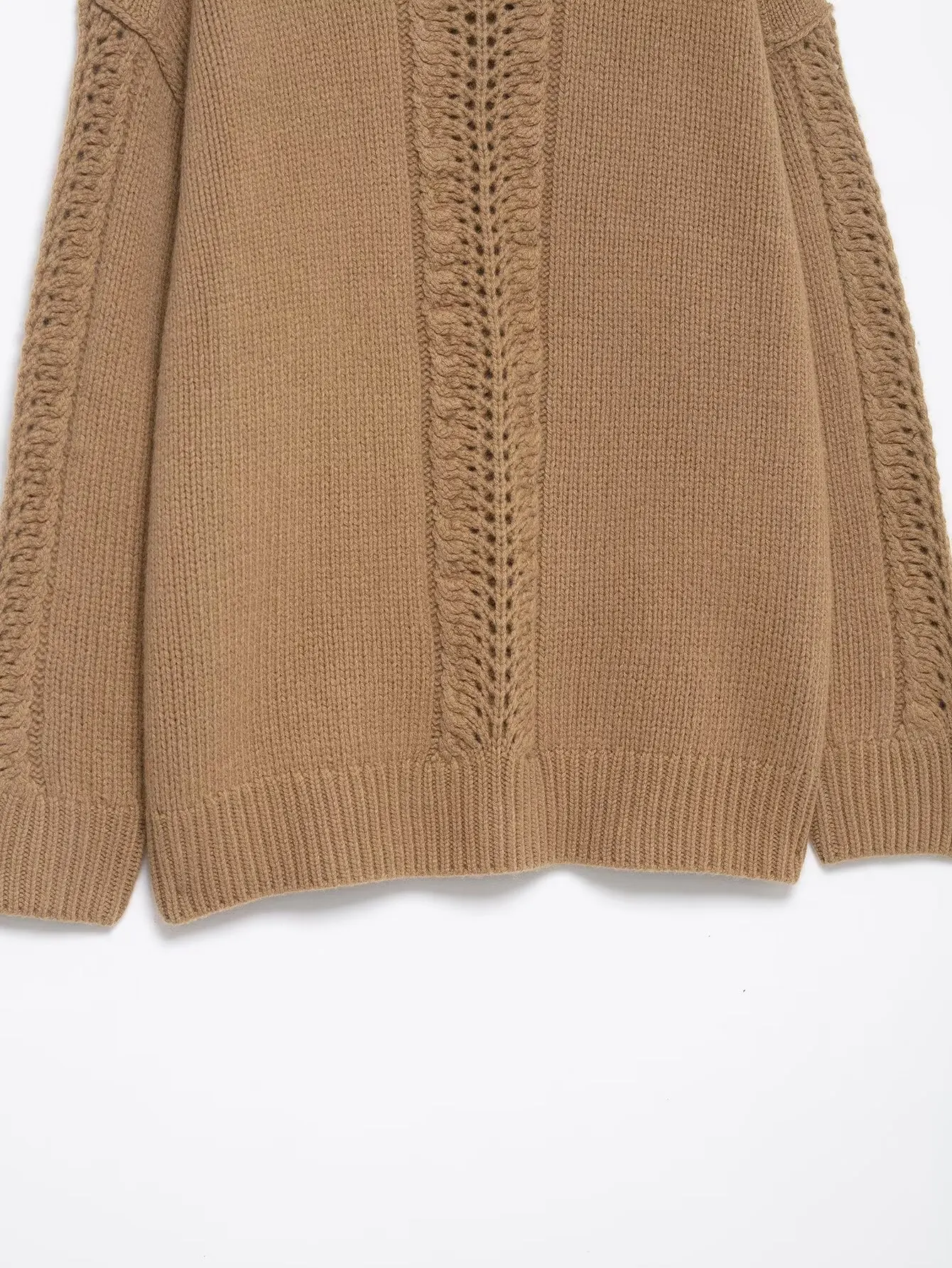 2025 maglione coreano autunno e inverno nuovo maglione sciolto a collo alto da donna moda retrò maglione pigro versatile