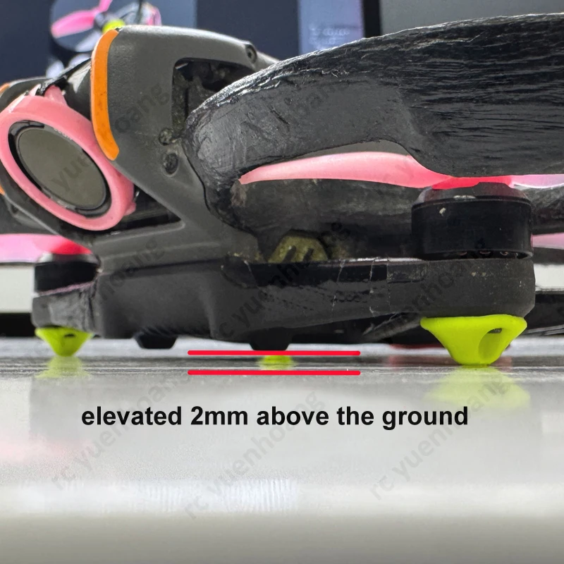 1Set For DJI Avata 2 Drone Model Buffer Foot Pad Hollow Design Lightweight TPU Shock-absorbing Wear-resistant Protection Mat