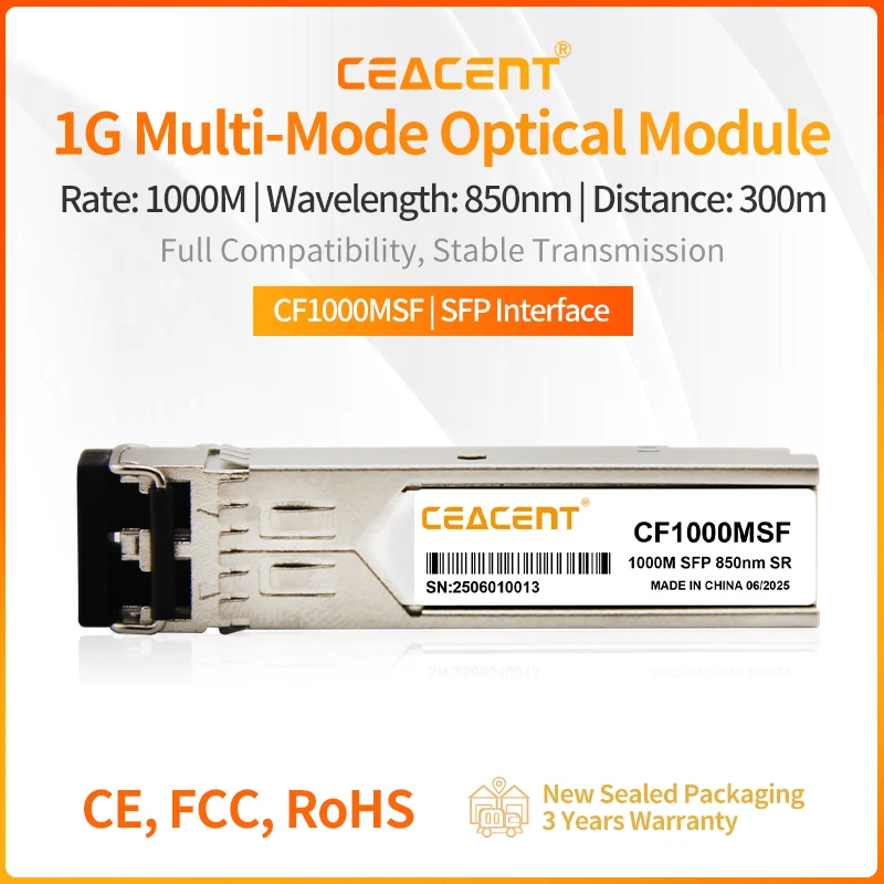 modulo-de-fibra-Optica-sfp-ceacent-cf1000msf-1gbps-850nm-vcsel-pin-550m-om1-om2-para-switch-e-roteador-gigabit-ethernet