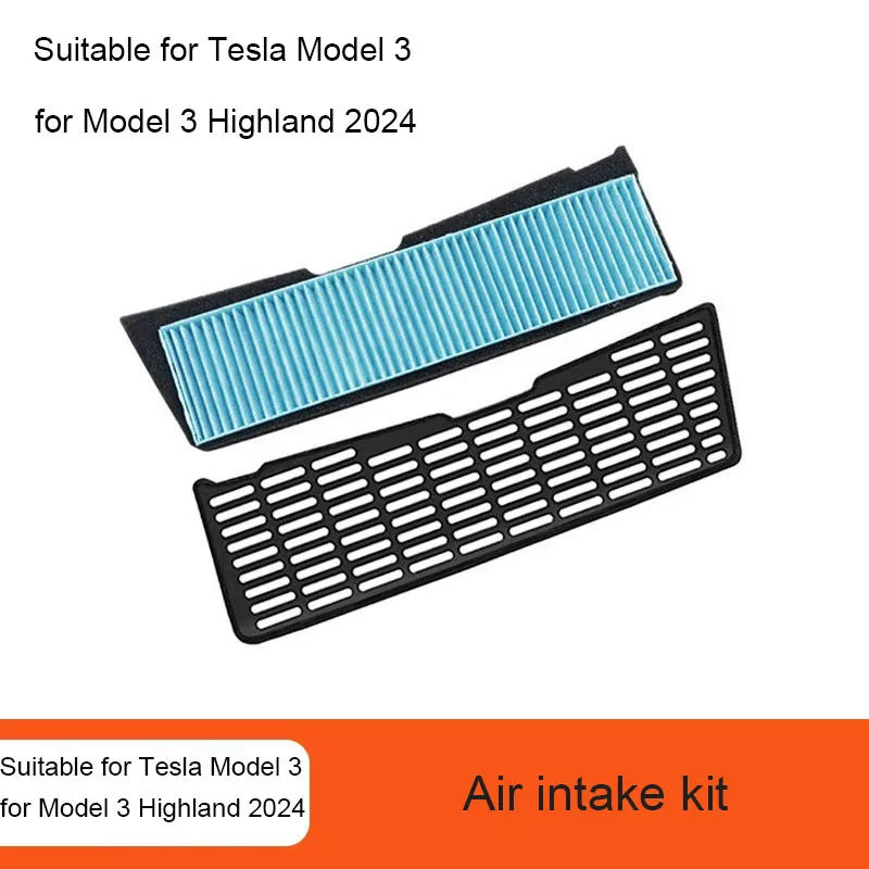 

Защитная крышка решетки воздухозаборника Воздушные фильтры для Tesla Model 3, защита впускного отверстия Highland, внутренняя защита внешнего потока