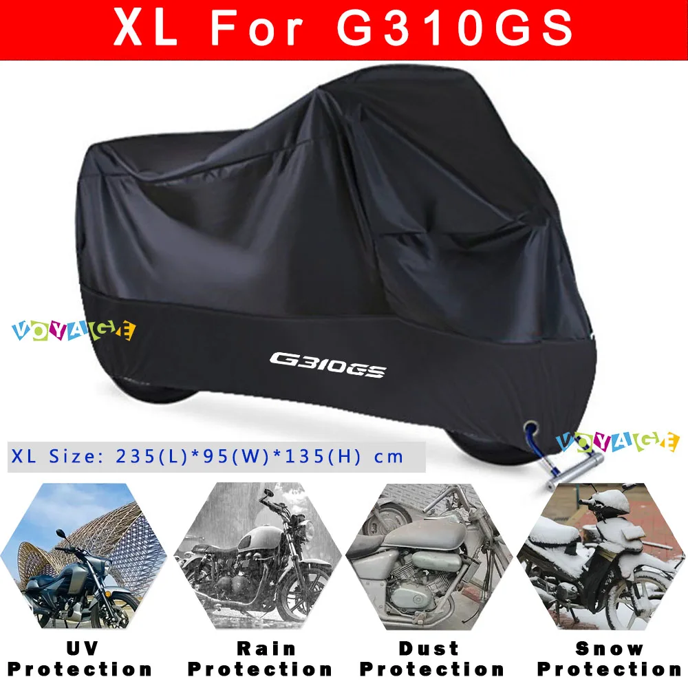 

For BMW G310GS 310 GS Rain Cover Waterproof Dustproof Outdoor Motorcycle Cover Wear-Resistant Fabric Accessories