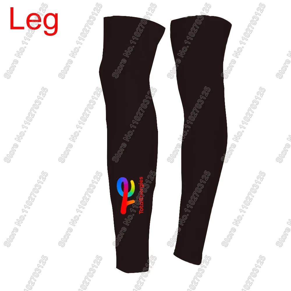 Total Energies Team 2025 Leg Warmers UV Protection Slovakia Cycling Arm Warmer Road Bike Leg Sleeve MTB
