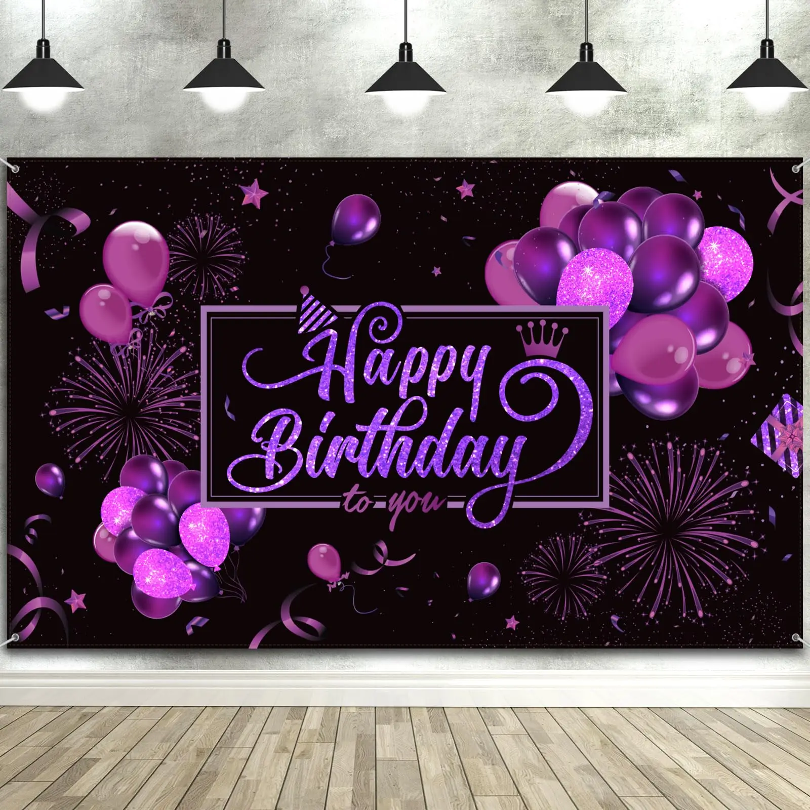 Large Size Party Decoration Lightweight Customizable Birthday Backdrop Waterproof Banner Sign For Event Display New Year 2025