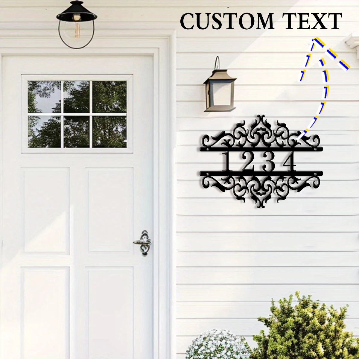 ป้ายเลขที่บ้านโลหะรูปหัวใจแบบก - Address Home Office บทวิจารณ์และราคา