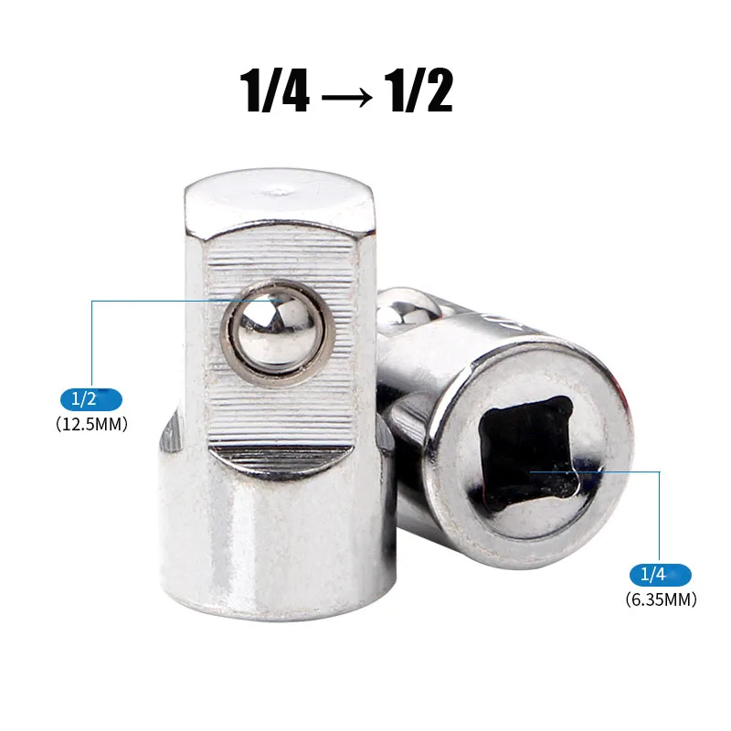 Imagem -04 - Chrome Vanadium Aço Tomada Adaptador Drive Ratchet Wrench Socket Converter Reparação do Carro Ferramentas Manuais 1pc