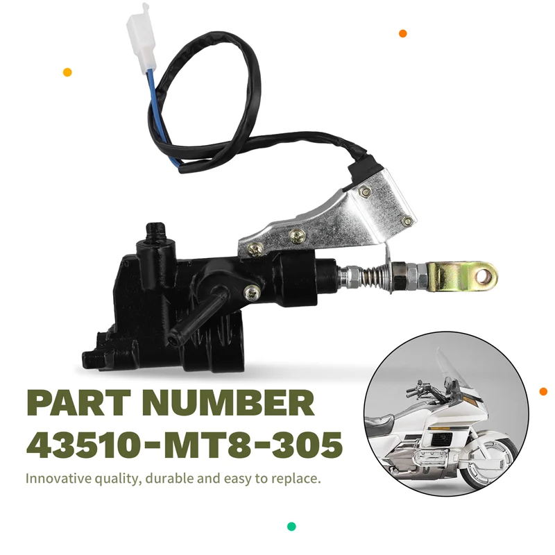 

A04E-мотоцикл для Honda GL1500 Goldwing SE 1995-2000, главный тормозной цилиндр заднего тормоза 43510-MT8-305 43510MT8305