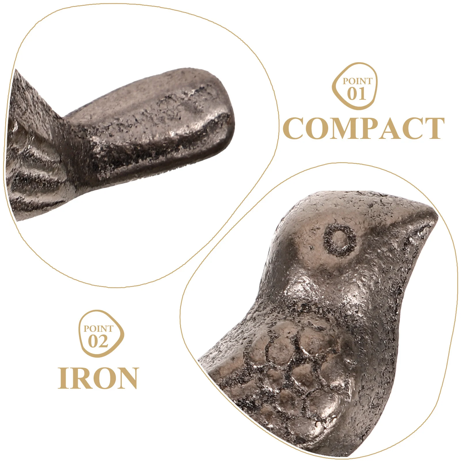 

10pcs Cast Small Statue Lightweight Desktop Ornament For Home Garden Balcony Decor Metal Bird Iron Craft Ornament