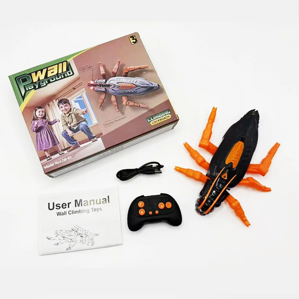 High Quality Rechargeable Wall Climbing RC Lizard Remote Control Realistic Climber Gecko Robot LED Eyes Cockroach Spider For