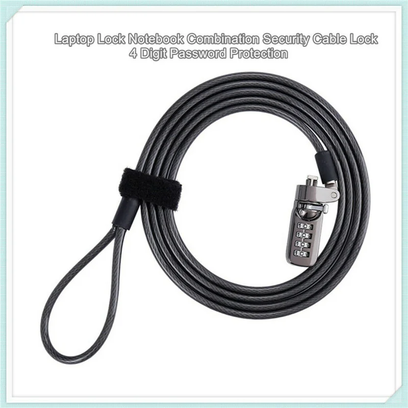 10X 보안 도난 방지 조합 노트북 노트북 케이블 잠금 장치 4자리 비밀번호 잠금 장치-BTFL