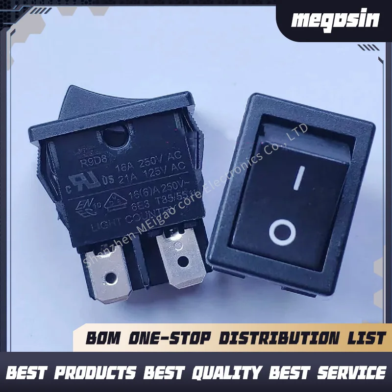 1~5PCS/LOT Ship-shaped power switch R9D8 four-pin 21A high current silver contact