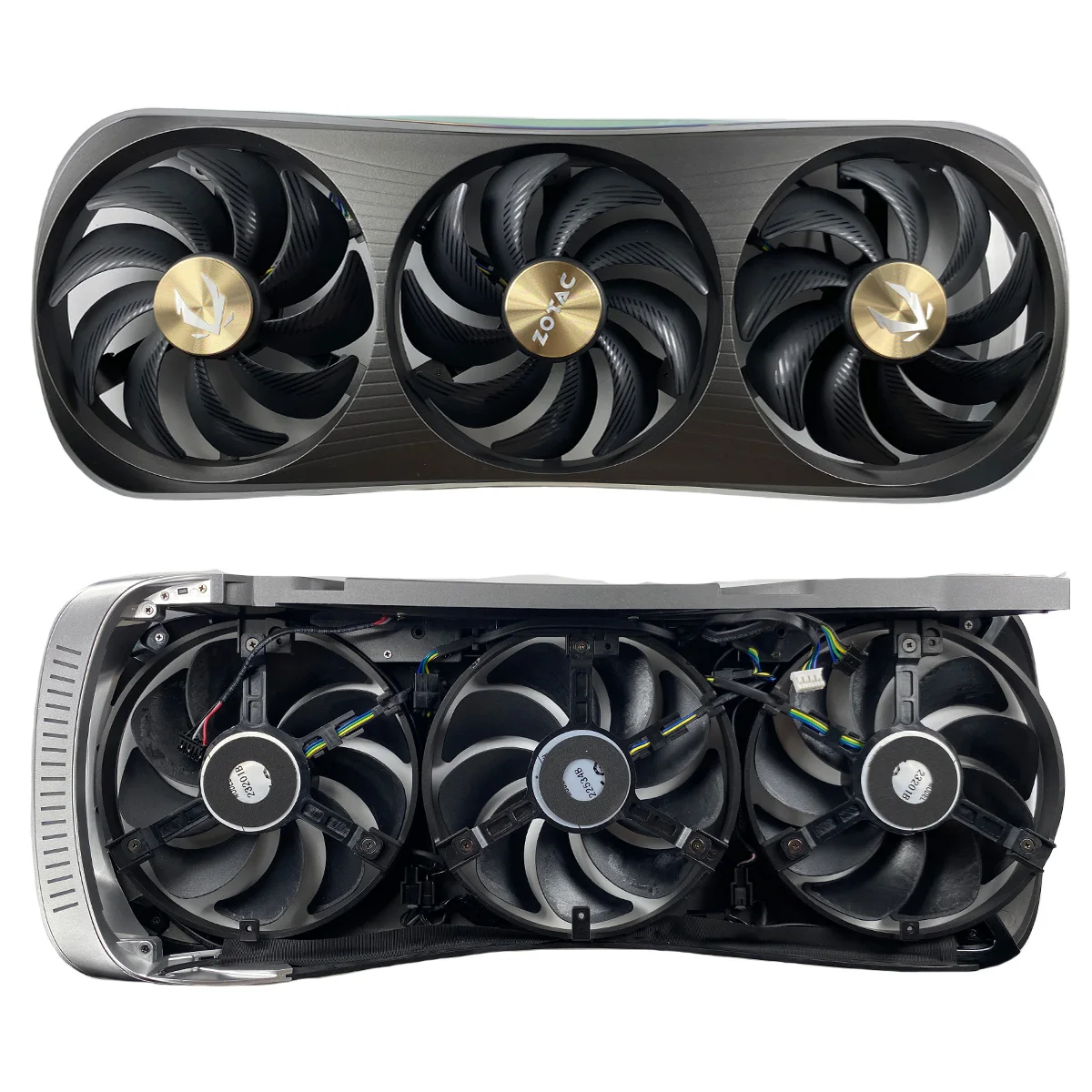 New For ZOTAC GeForce RTX4080 4080S 4090 AMP EXTREME AIRO Graphics Card Replacement Fan Panel with fan set