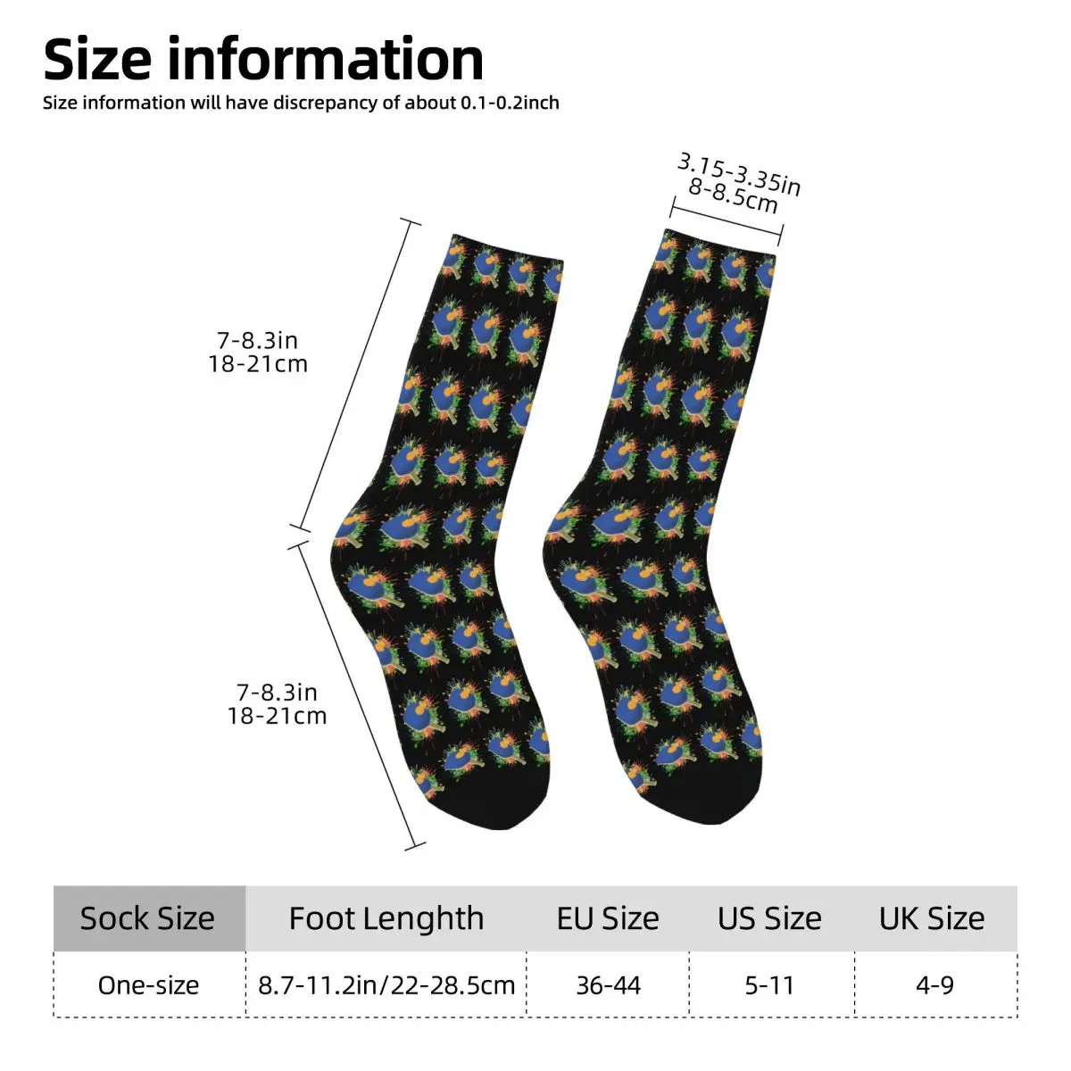 All Seasons Crew Stockings Colorful Table Tennis Player Design Socks Casual Long Socks for Men Women Valentine's Day Gifts