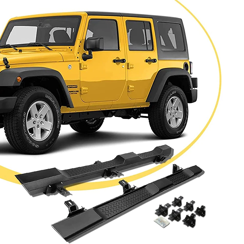 

Running Boards Drop Side Steps For Jeep Wrangler JK Unlimited 4 Door 2007-2018 OE Style Running Boards Nerf Bars