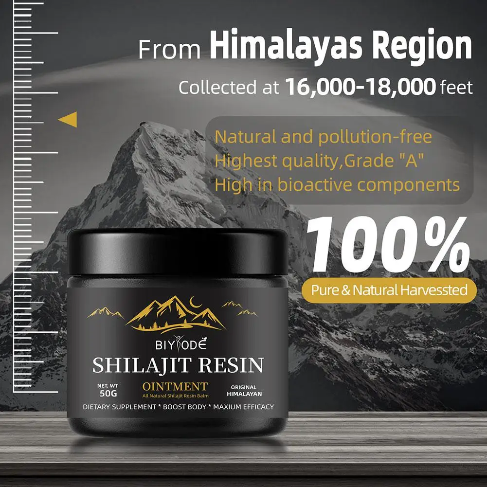 BIYODE Natural Mineral Pure Himalayan Shilajit Gold Gummies Shilajit Resin Men Women Maintain Energy Improve Body Immunity