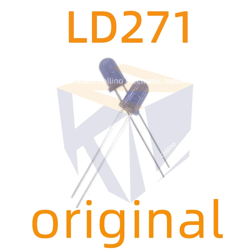 10pcs LD271 GaAs Infrared Emitter 950nm DIP-2 LD27 LD2 LD D271 271 Original
