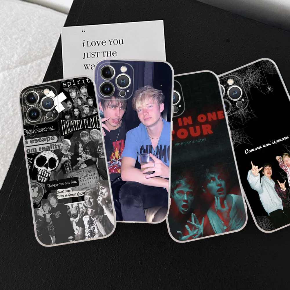 

S-Sam And Colby XPLR Phone Case For IPhone 16 15 13 14 Pro Max XS XR 12 11 Pro 13 Mini 6 7 8 Plus Soft Clear Back Cover