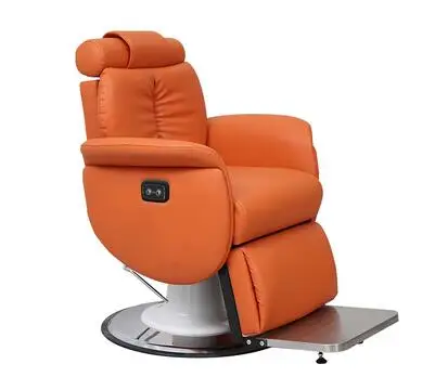 The oil head chair can be lowered. The barber chair is dedicated to the hair salon