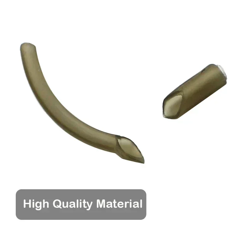 100-20pcs Carp Fishing Hook Kickers D Rig Kicker Aligners Hooks Sleeves Rigs Long Kicker Accessories End Terminal Tackle