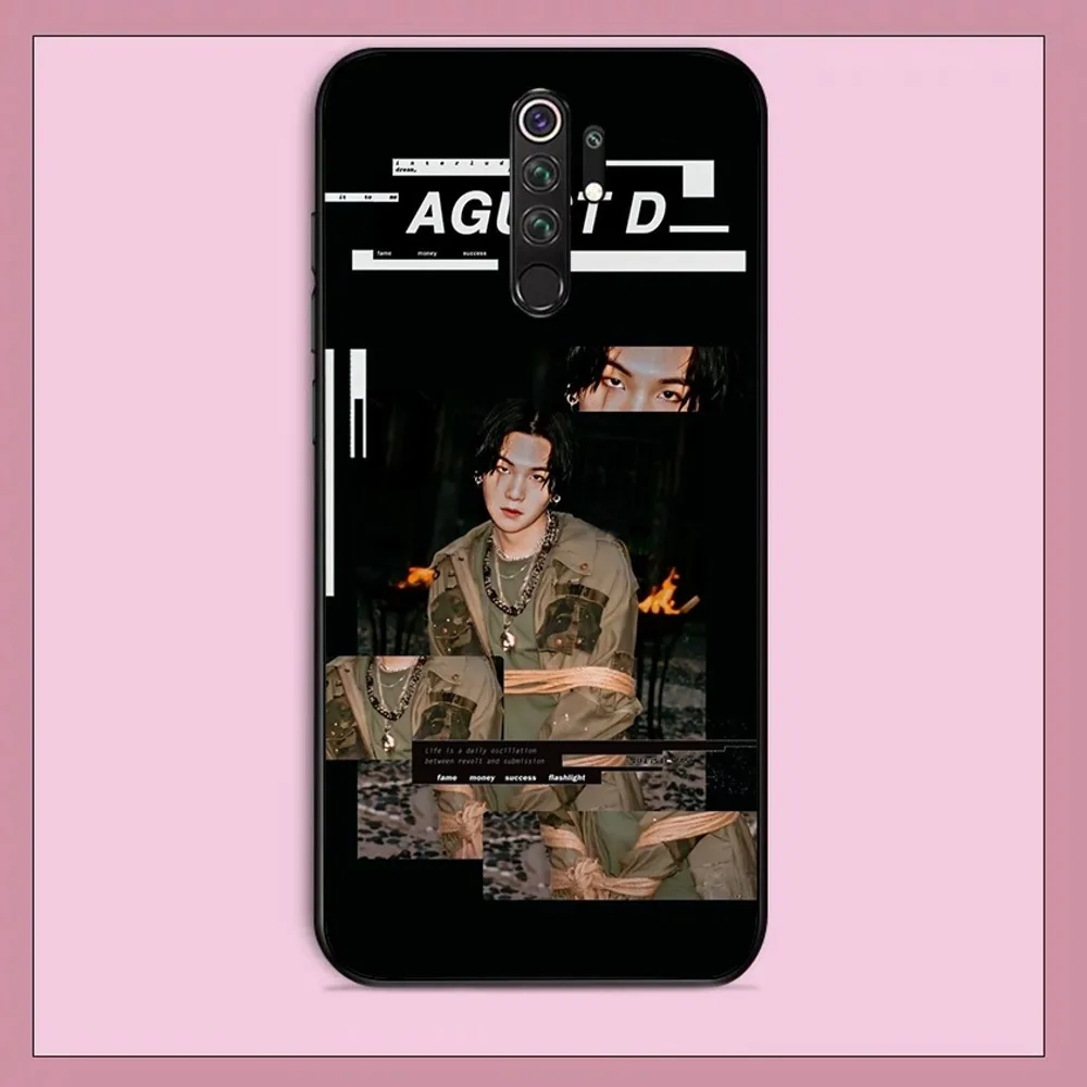 KPOP Agust D Phone Case For Redmi Note 4 X 5 A 6 7 8 Pro T 9 Pro 9S 10 Pro 11 Pro 11S 11Epro PocoM3pro