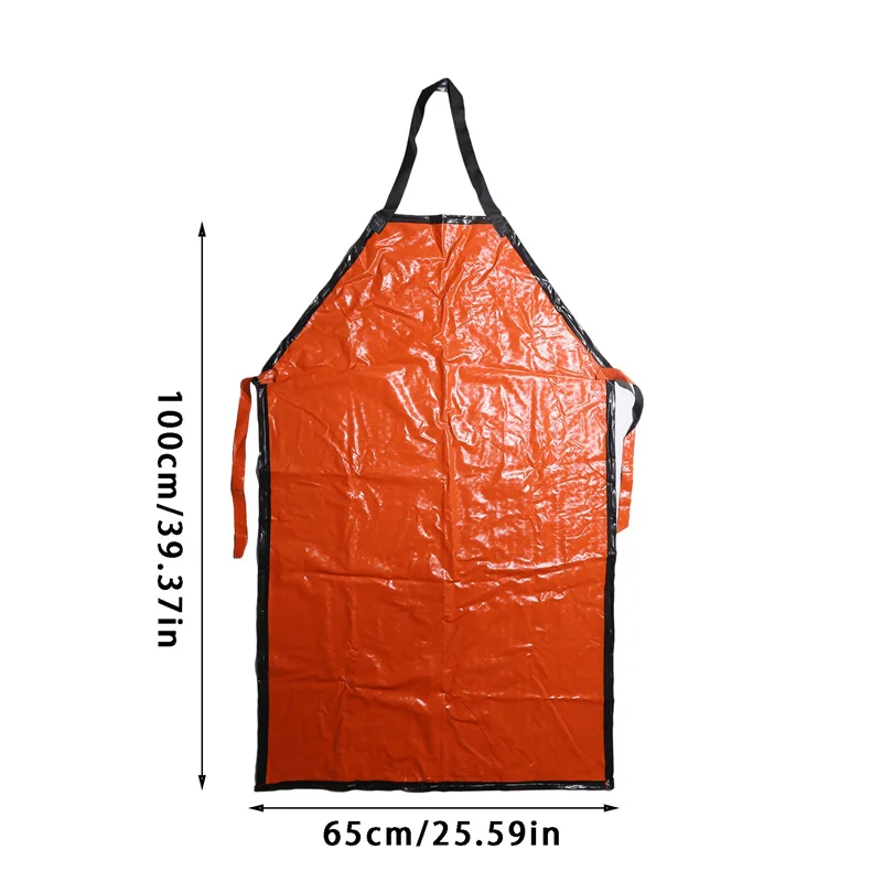 Waterproof PVC Apron For Kitchen Housework Restaurant Butcher Clean Industrial Chemical Resistant Plastic Work Smock