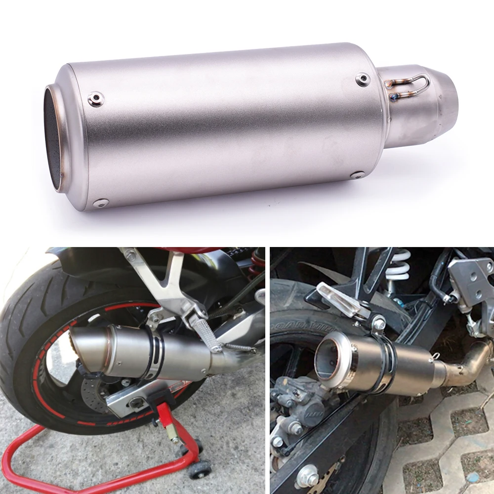 51mm 61mm Motorcycle pipe exhaust with DB killer Exhaust Pipe Muffler For Kawasaki ZRX 1100 1200 ZX 1100 11 7R 9 W800 Z750 ZX6