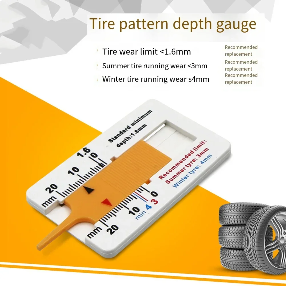 0-20mm Car Tyre Tire Tread Depth Gauge Meter Measurer Tool FTB-SE Tyre Tread Depth Ruler Portable Tread Blades Tools