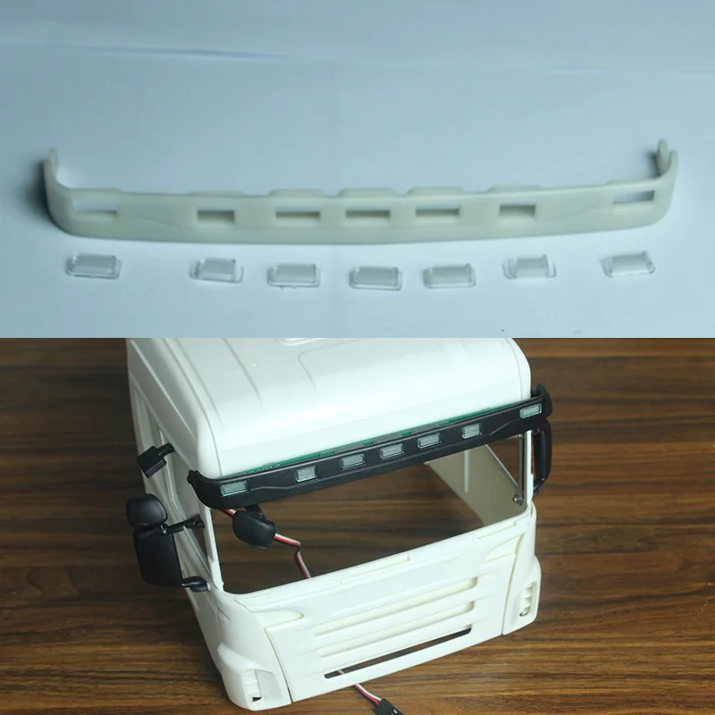 

Simulation Sun Visor Light Stand for 1/14 Tamiya RC Truck Trailer Tipper Scania R470 R620 R730 Diy Parts