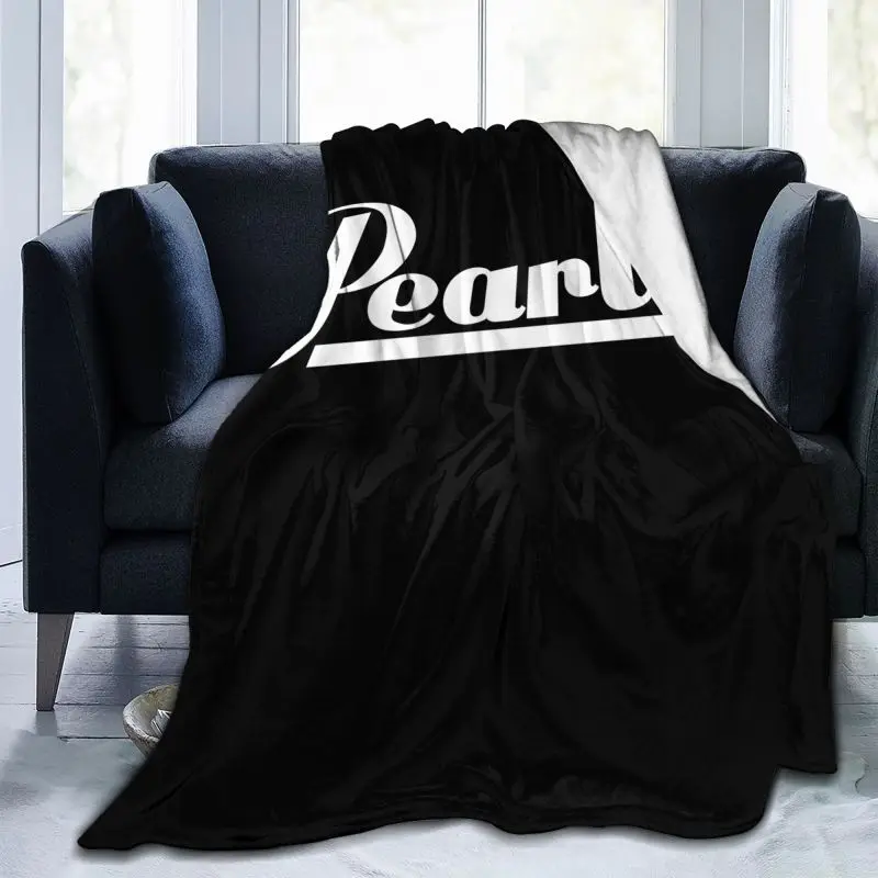 Pearl Drums Logo Blanket Fluffy Bedroom Microfiber Cover Blanket Decorative Sofa