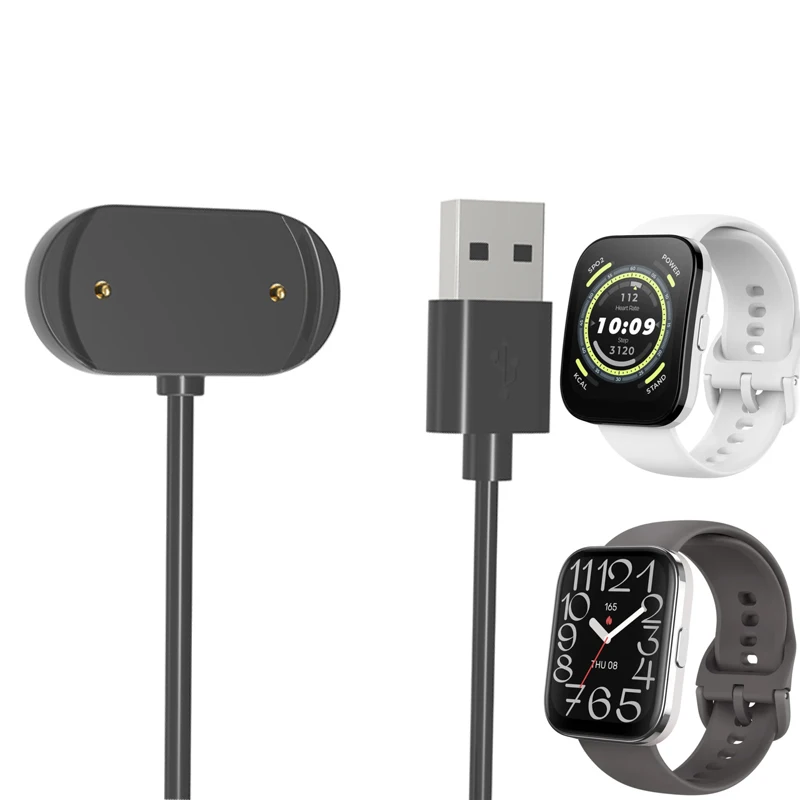 Adaptador de cargador de base para reloj inteligente, Cable de carga USB, Cable de carga de energía para Amazfit Bip 5 Unity / Bip5, accesorios para reloj inteligente