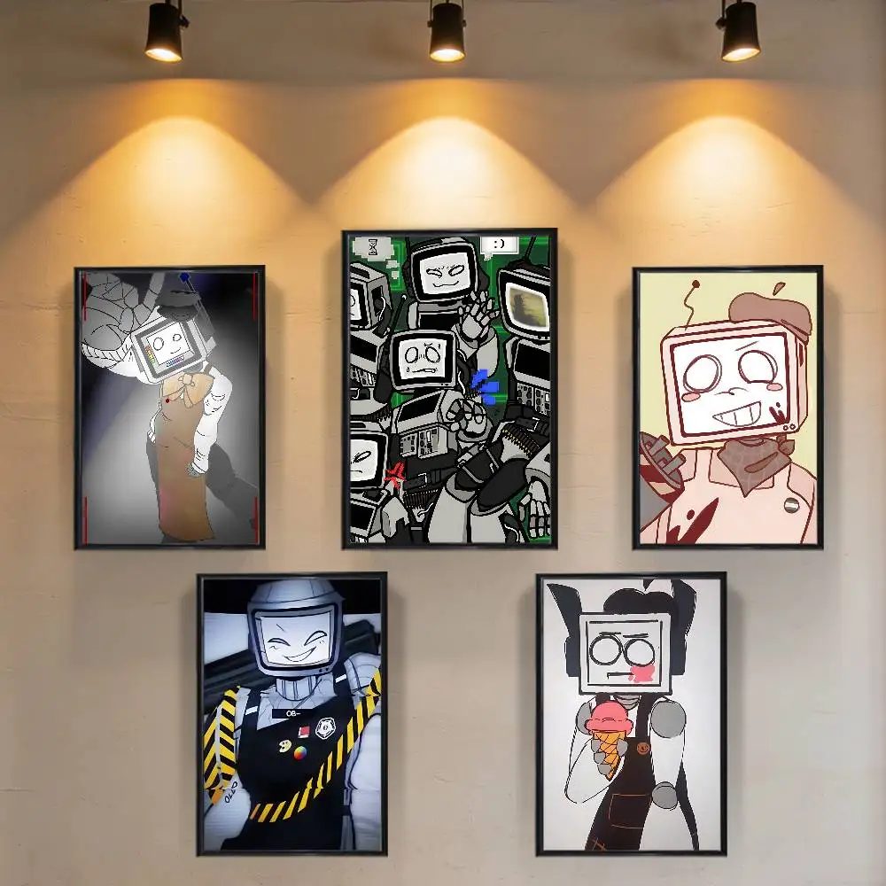 Display face Pressure game Painter High Quality Dorm Living Room Aesthetic Wall Decoration Painting Poster Stickers Gift