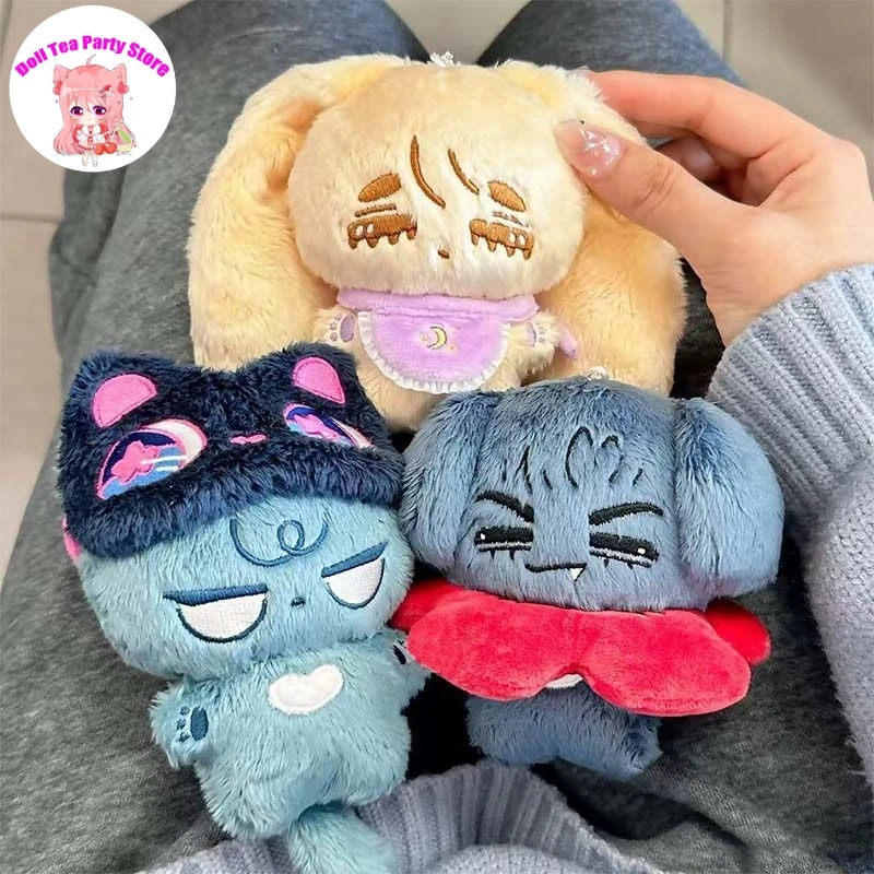 

Game Alien Stage Cute Cats Handsome Boy Soft Plush Doll 10cm Dress Up Stuffed Plushie Toys Keychain Pendant Cosplay Anime Gift