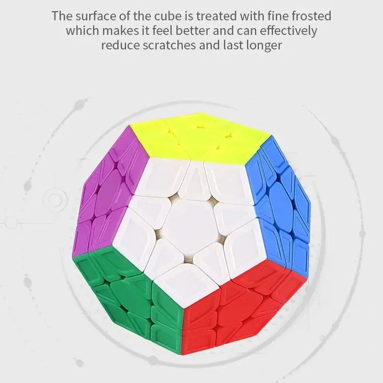 Megaminx-Cubo mágico de 3x3 velocidades, imanes de dodecaedro, doce colores a juego, rompecabezas de velocidad táctil esmerilado, regalo, juguetes profesionales