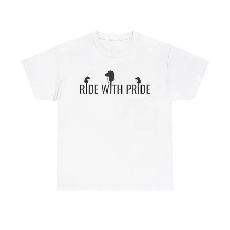 

Hobby Horsing Sport T-Shirt, Ride with Pride, Shirt for every fan of the trend sport with hobby horses