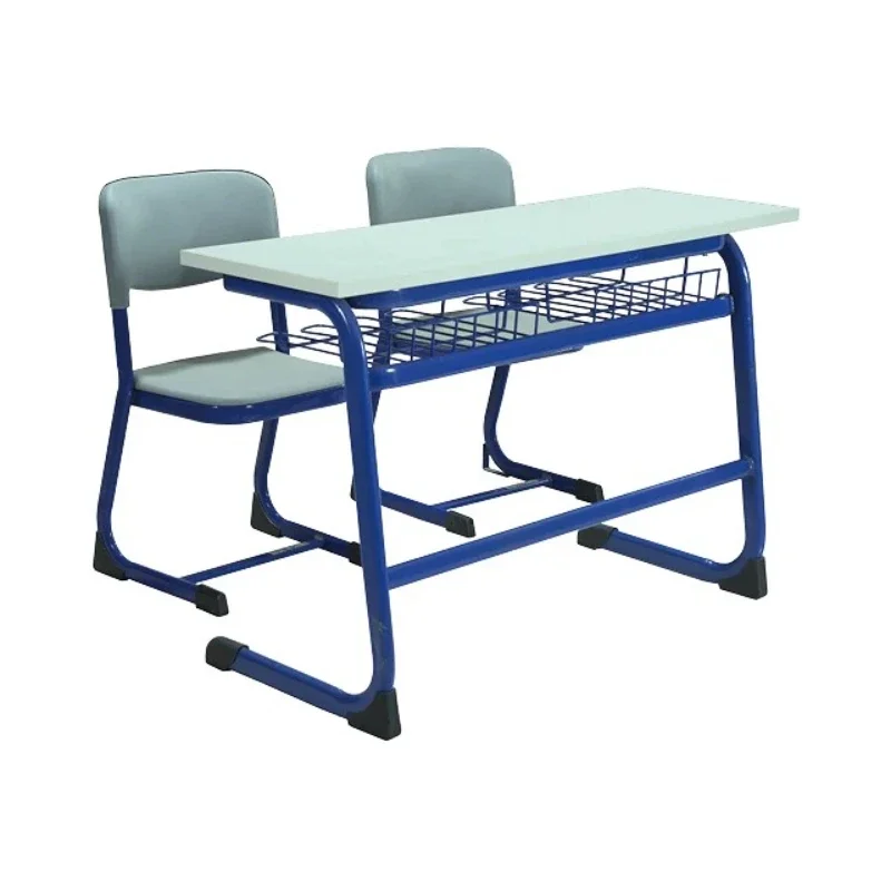 Double student classroom seat, school classroom elementary school student desk and chair