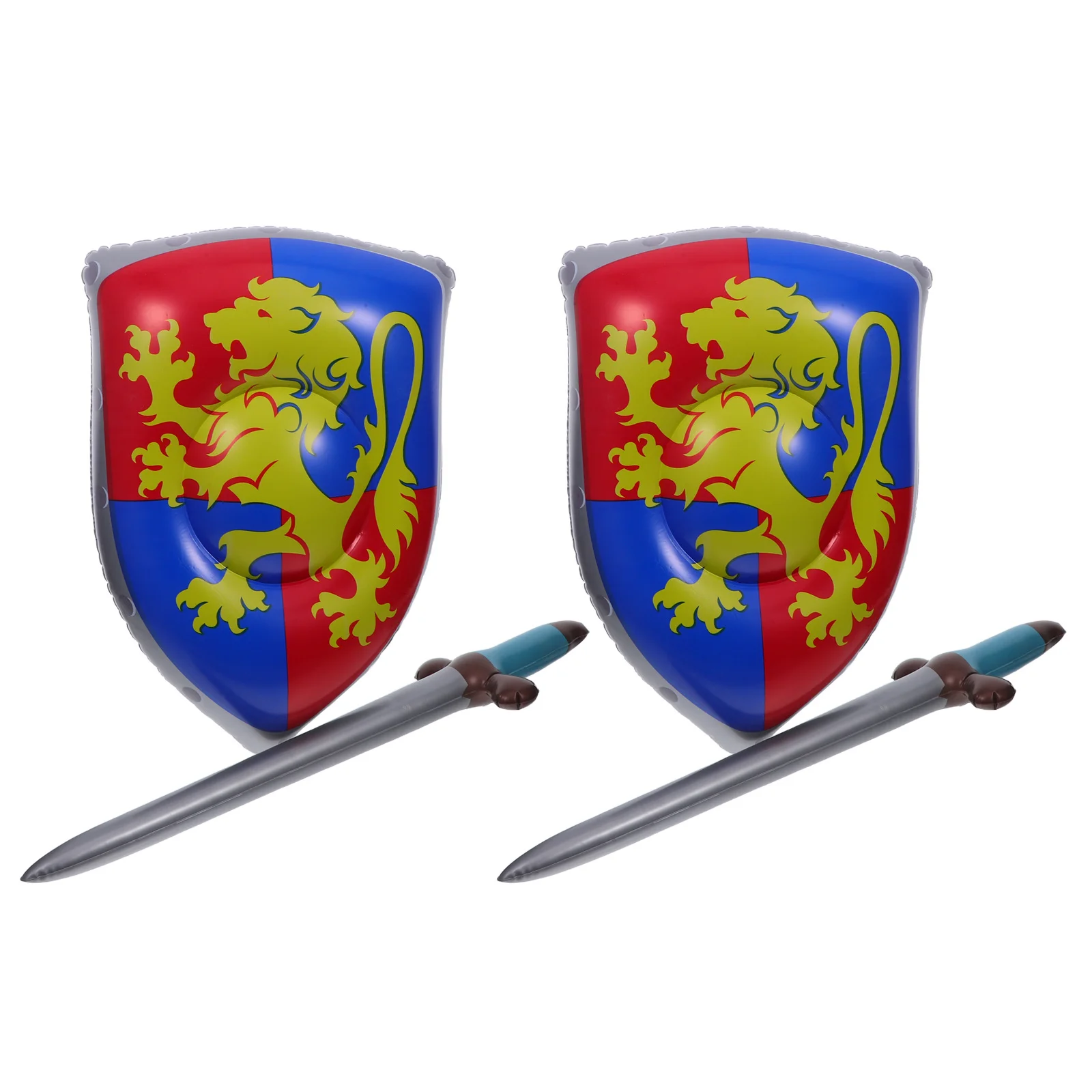 4pcs Inflatable Set Kids Children Inflatable Lightweight Pvc Durable Play Swords For Indoor Outdoor Parties -