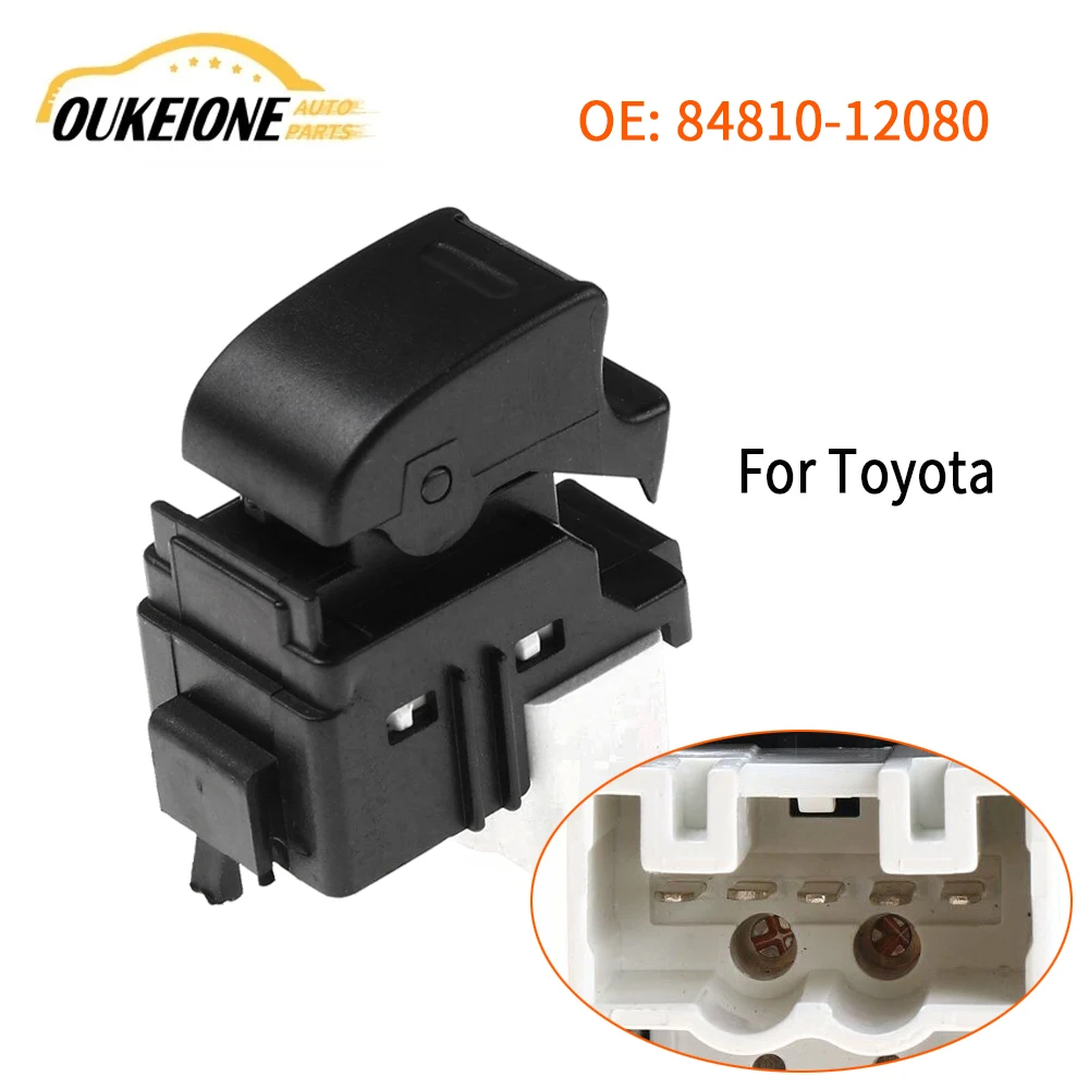 Toyota avalon Matrix rav4 t100 prius sienna acomascion xa xbウィンドウスイッチコントロールリフター用ボタンアクセサリー84810-12080