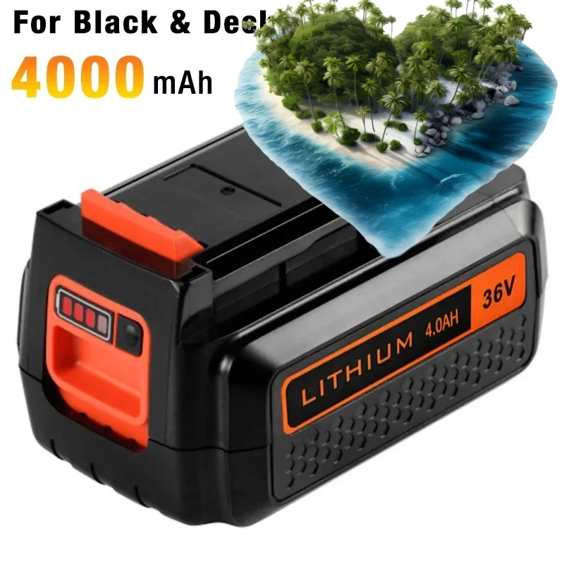 Литий-ионный аккумулятор 36В/40В, 4000 мАч, замена для Black & Decker LBXR36, BL2036, LBX2040, LST220, LST136, LST420, для беспроводных электроинструментов