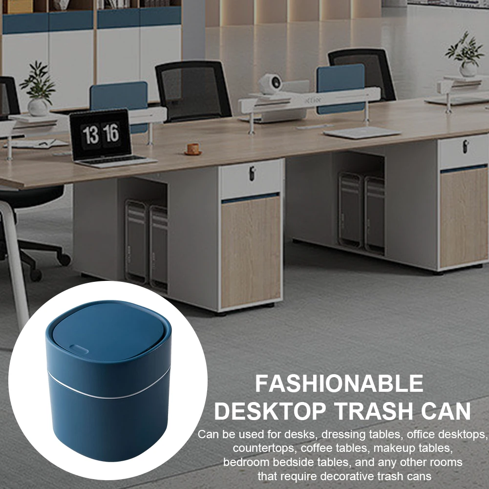 Mini kosz na śmieci z pokrywką, plastikowy kosz na śmieci na biurko, kosz na śmieci w stylu nordyckim, kosz na śmieci z wyjmowaną pokrywką do biura, łazienki, toaletki.