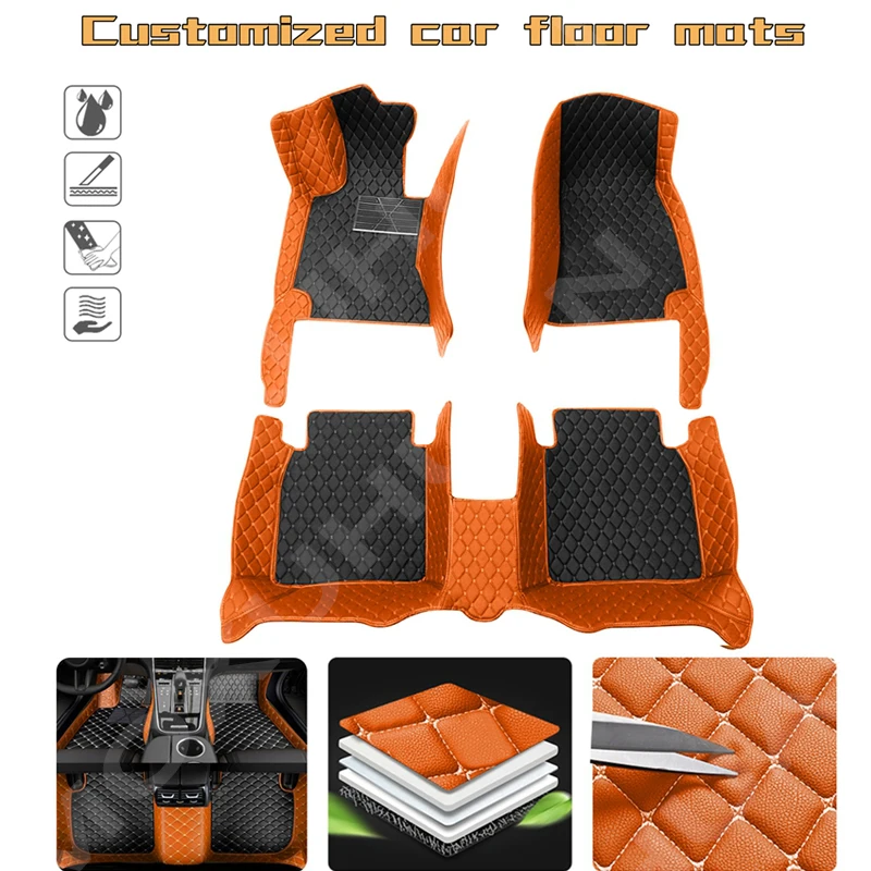 

Custom Diamond Car Leather Floor Mats 100% For Mazda All Models Cx-5 Cx-3 Mx5 626 Mazda 3 6 RX-7 RX-8 MX-5 Auto Accessories