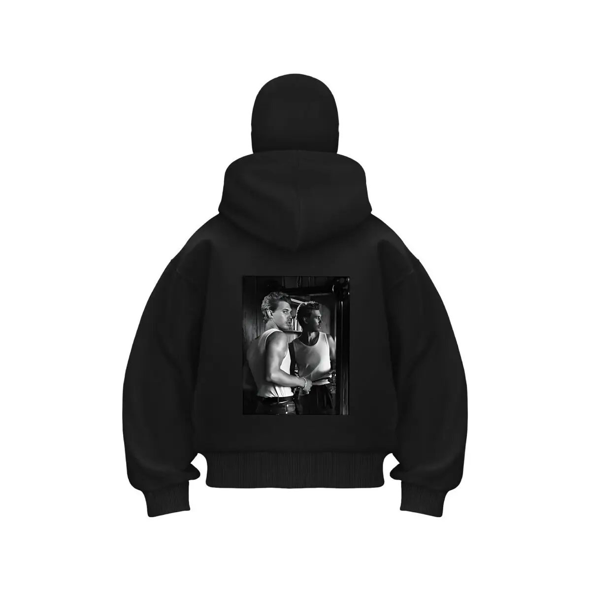 Austin butler in the mirror Design Unisex Double Hooded Fall Winter Men Clothing Masked Outfit